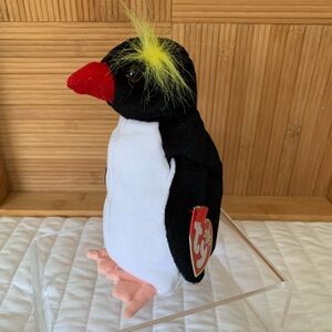 NWT Beanie Baby Ty Frigid Penguin 2000 Retired VTG Black White Stuffed Animal